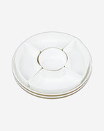 طقم تقديم من البورسلين "نيو فيردي" من شالو، بخمسة أقسام، بقطر ٢٦ سم - أدوات مائدة أنيقة لأطباق شهية