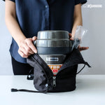 مرطبان غداء زوجيروشي سعة 1.23 لتر مع لون باجون المعدني.