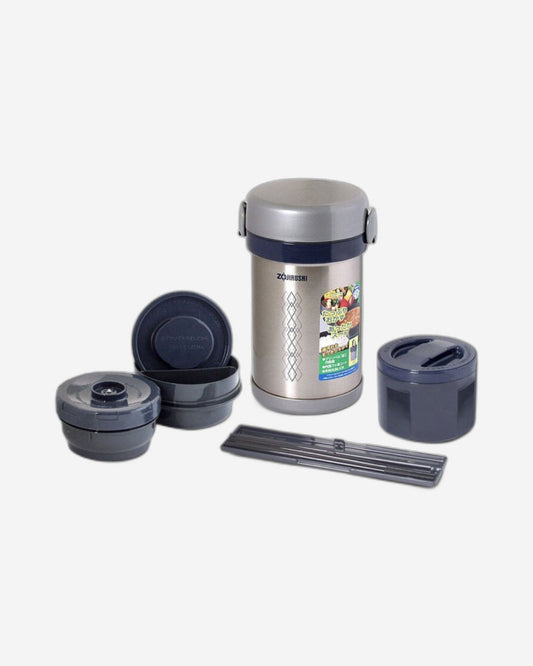 علبة غداء زوجيروشي المصنوعة من الفولاذ المقاوم للصدأ بسعة 0.84 لتر معزولة بالتفريغ