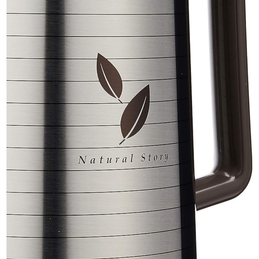 وعاء عملي سعة 1.85 لتر، ورق ساتان