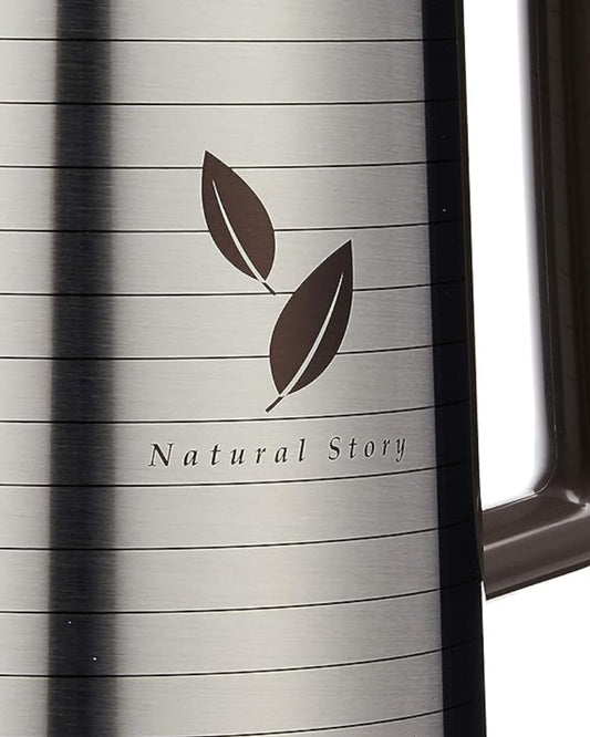 وعاء عملي سعة 1.85 لتر، ورق ساتان