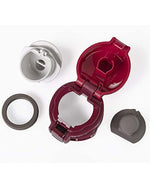 كوب زوجيروشي المعزول بالفراغ من الفولاذ المقاوم للصدأ، سعة ١٢ أونصة، أحمر قرمزي