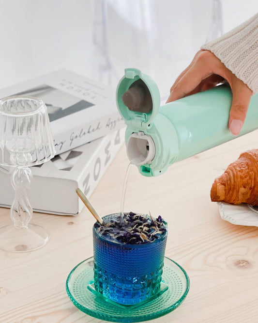 زجاجة مفرغة من الفولاذ المقاوم للصدأ من زوجيروشي، سعة 0.48 لتر - لون نعناع 