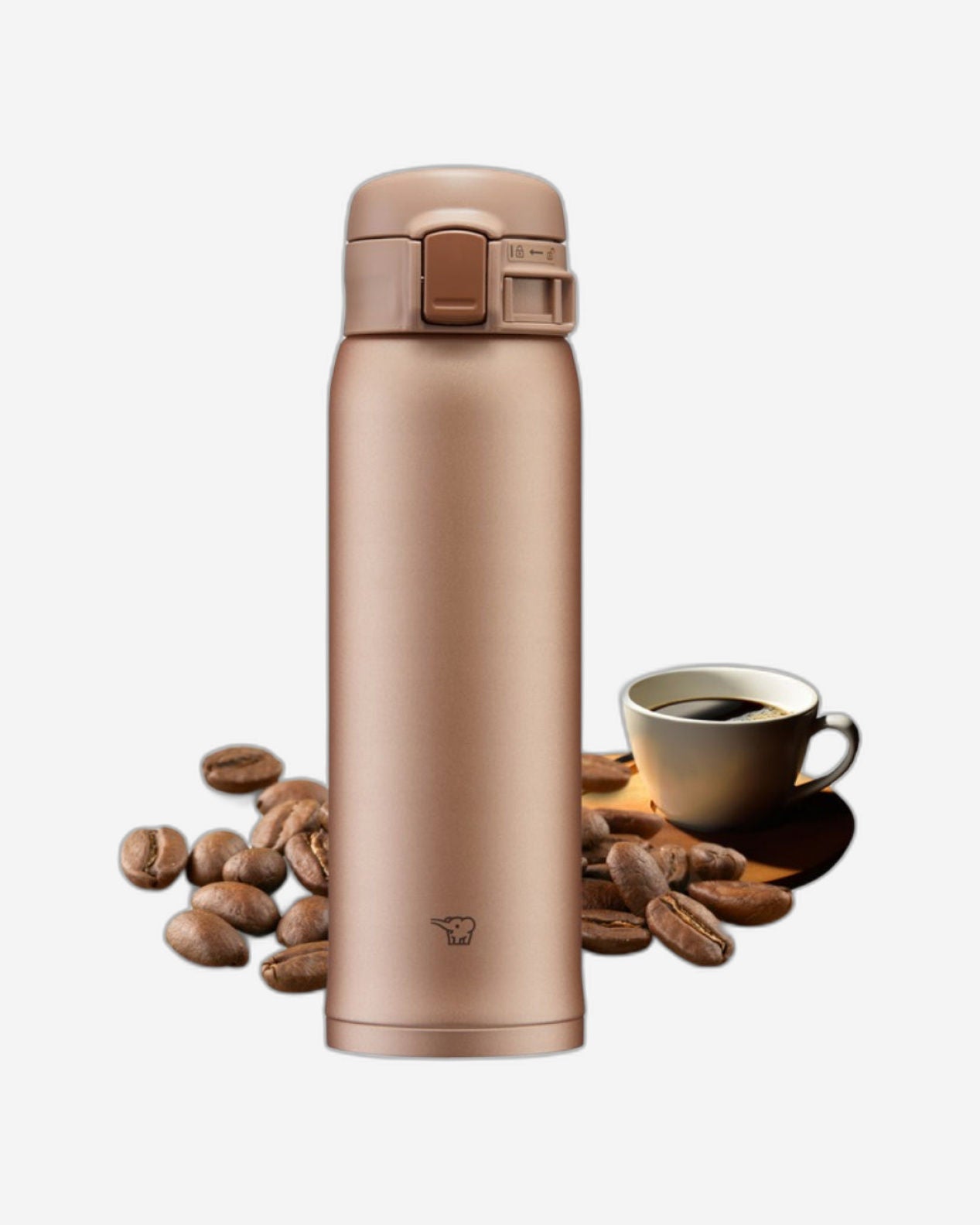 زجاجة زوجيروشي 0.48 لتر - لون ذهبي مطفي