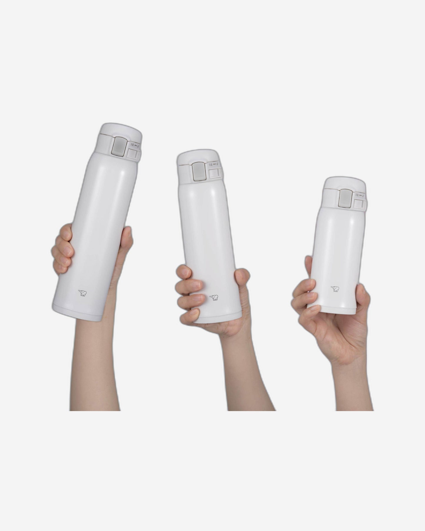 زجاجة زوجيروشي بيضاء مفرغة من الهواء سعة 0.48 لتر