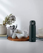 زجاجة مفرغة من الفولاذ المقاوم للصدأ من زويجروشي، سعة 0.48 لتر - أسود