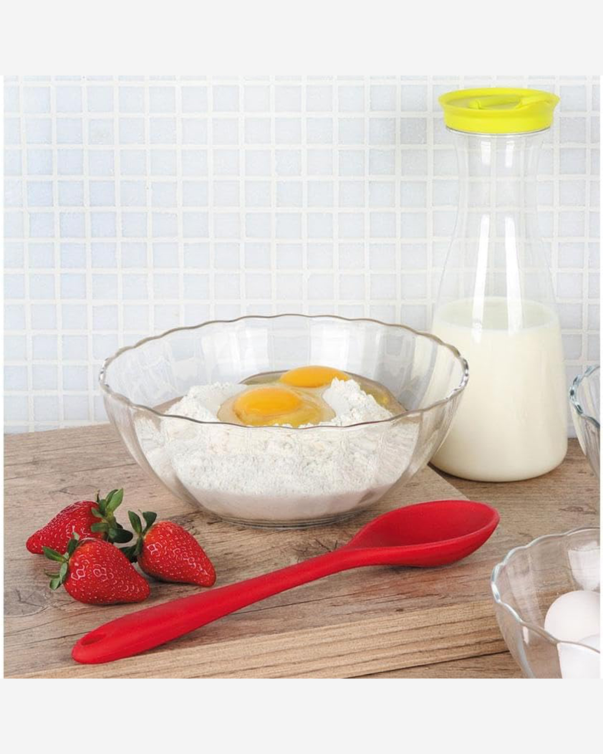 Marinex Glass Bowl Bella, Heat-Resistant, 2L