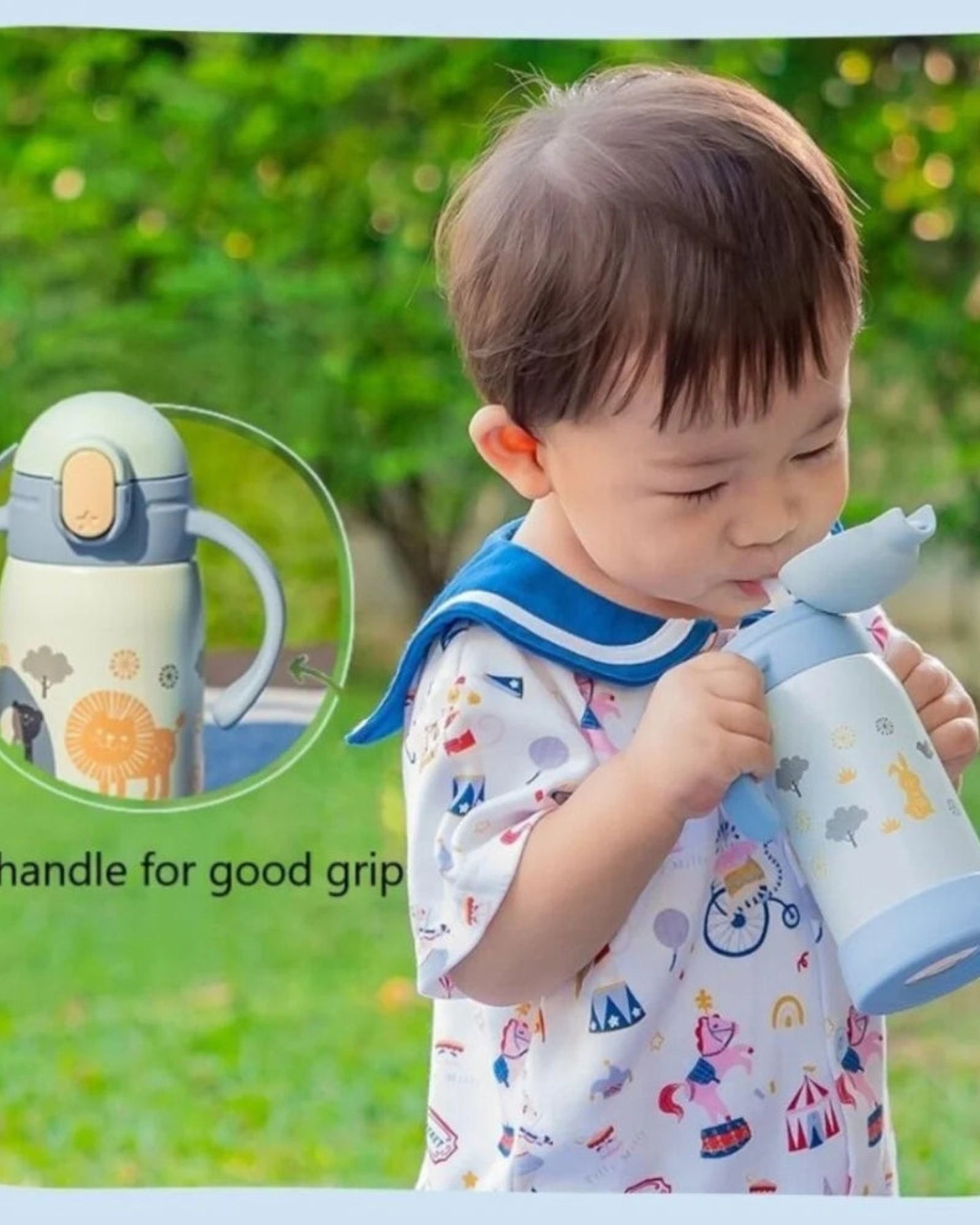 زجاجة زوجيروشي مفرغة من الهواء سعة 0.32 لتر، لون أزرق