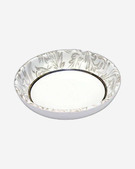 وعاء تقديم دائري من السيراميك إيديسا إيلانا، مقاس 13 سم، أبيض (مجموعة من قطعة واحدة)