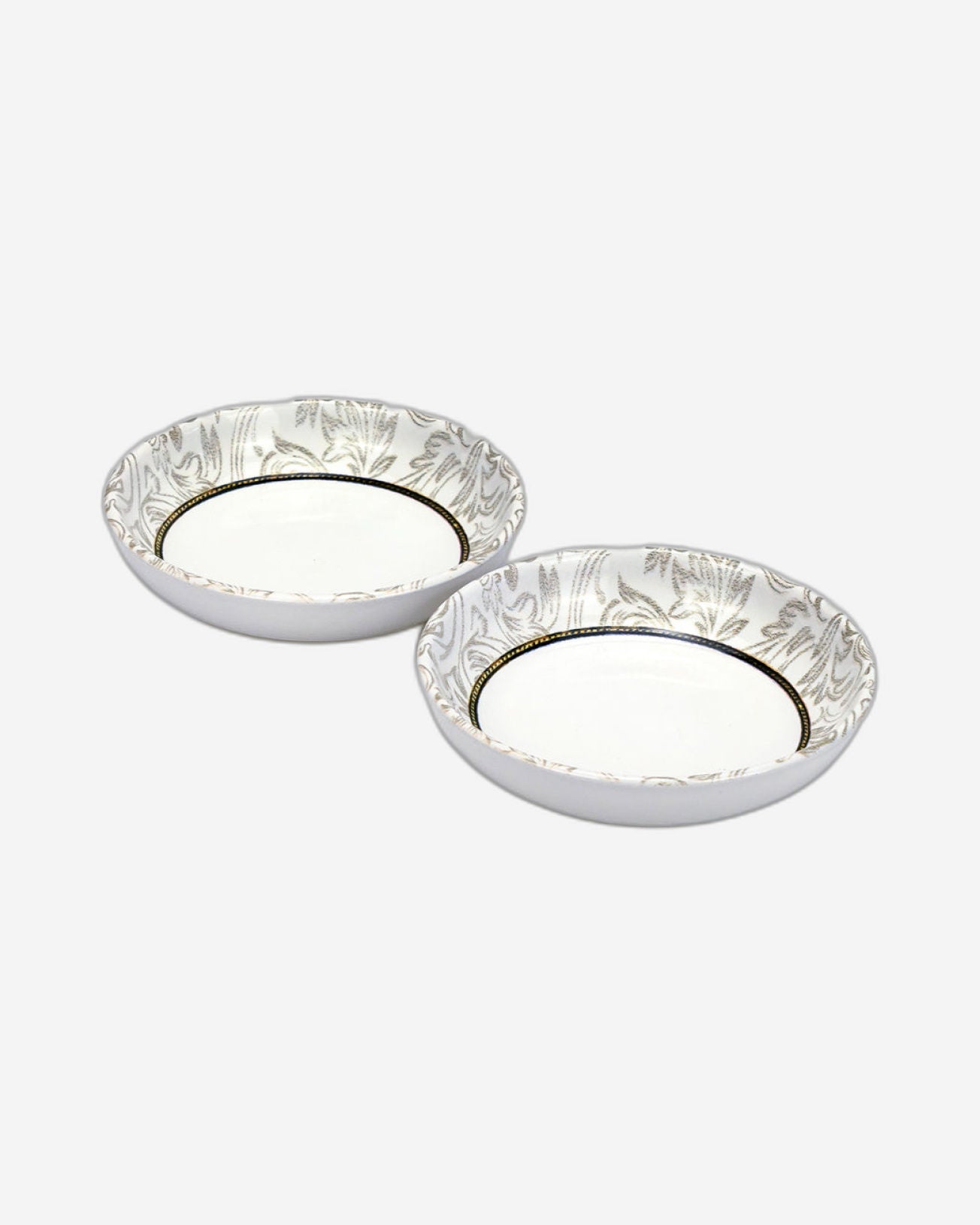 وعاء تقديم دائري من السيراميك إيديسا إيلانا، مقاس 13 سم، أبيض (مجموعة من 6 قطع)