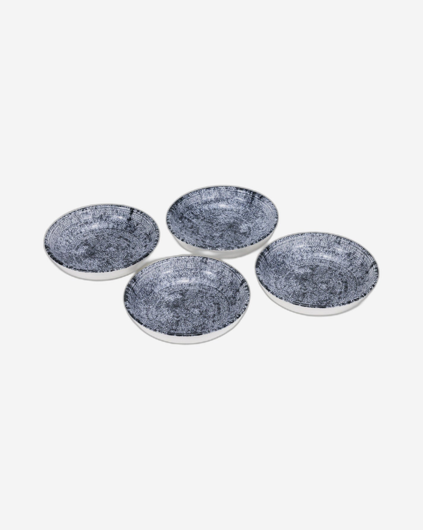 وعاء تقديم سيراميك دائري من إيديسا جينكو، مقاس 13 سم، متعدد الألوان (مجموعة من 4 قطع)