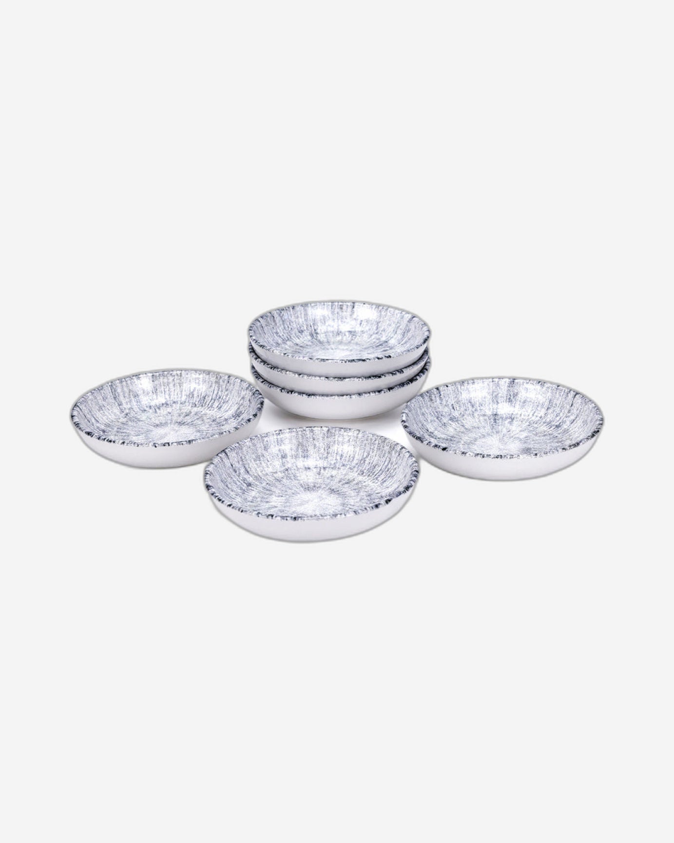 وعاء تقديم سيراميك دائري من إيديسا أستين، مقاس 13 سم، متعدد الألوان (مجموعة من 6 قطع)