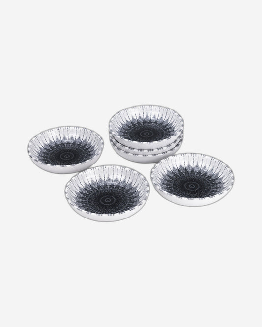 وعاء تقديم دائري سيراميكي كوزمو من إيديسا، مقاس 13 سم، متعدد الألوان (مجموعة من 6 قطع)