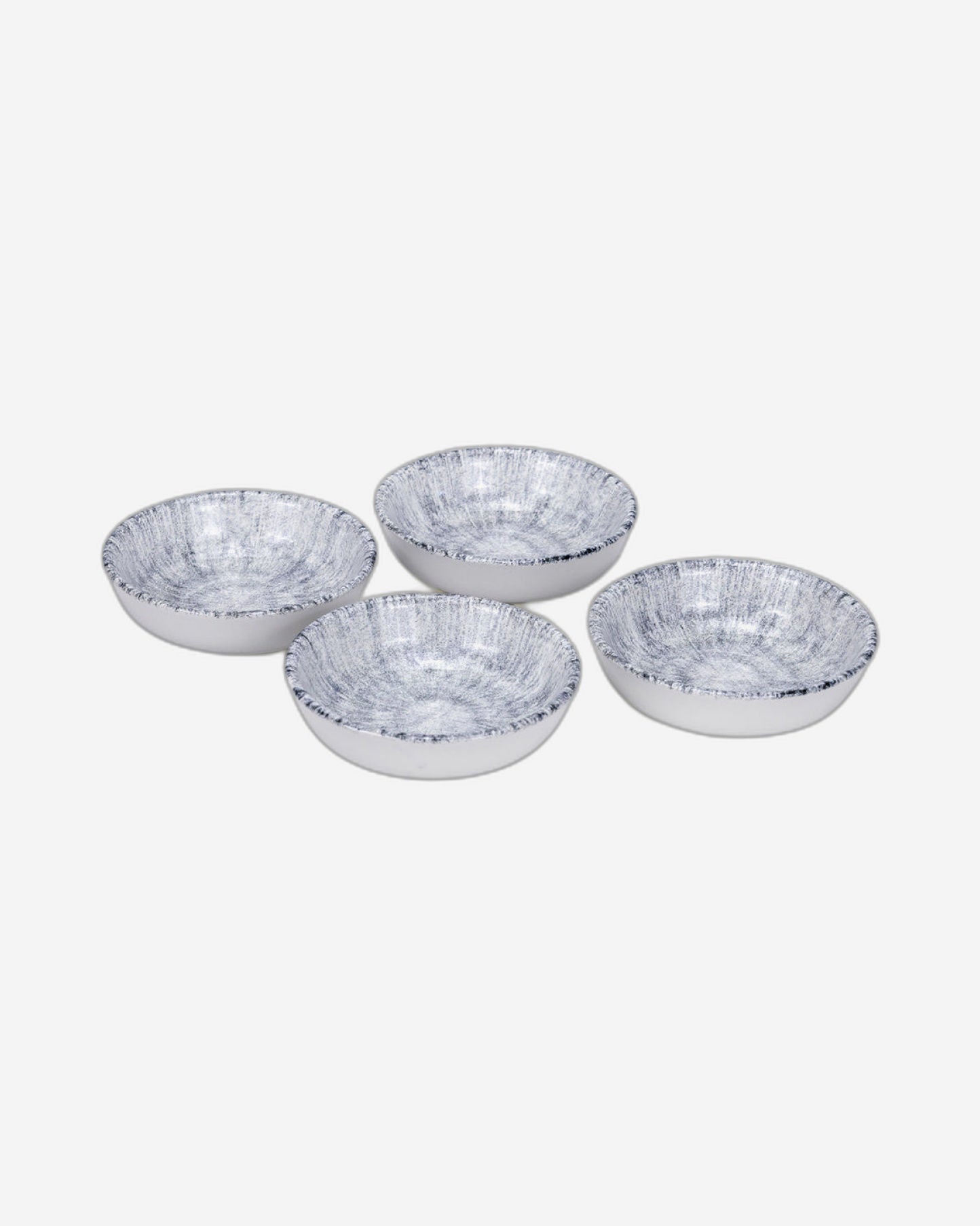 وعاء إيديسا سيراميك أستين دائري للوجبات الخفيفة، مقاس 10.5 سم، متعدد الألوان (مجموعة من 4 قطع)