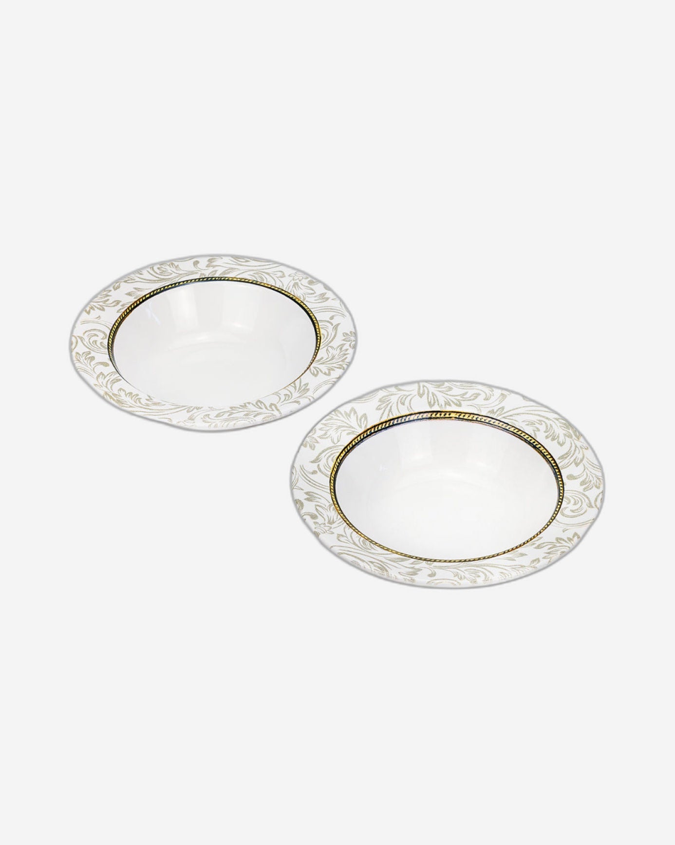 وعاء تقديم دائري من السيراميك إيلانا من إيديسا، مقاس 17 سم، أبيض (مجموعة من 6 قطع)