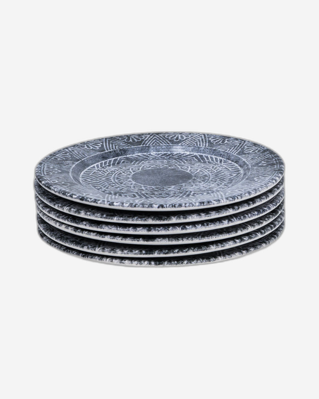 طبق حلوى سيراميك جينكو من إيديسا، مقاس 20 سم، متعدد الألوان (مجموعة من 6 قطع)