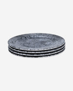 طبق عشاء دائري من سيراميك جينكو من إيديسا، مقاس 27 سم، متعدد الألوان (مجموعة من 4 قطع)