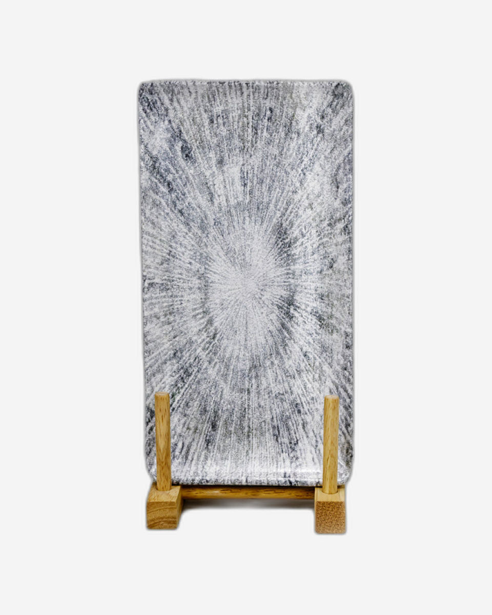 طبق تقديم مستطيل سيراميكي من إيديسا أستين (متعدد الألوان، 12.5 × 24 سم، مجموعة من قطعة واحدة)