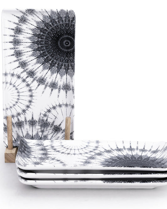 طبق تقديم مستطيل سيراميكي من إيديسا كوزمو (متعدد الألوان، ١٢.٥ × ٢٤ سم، مجموعة من ٤ قطع)