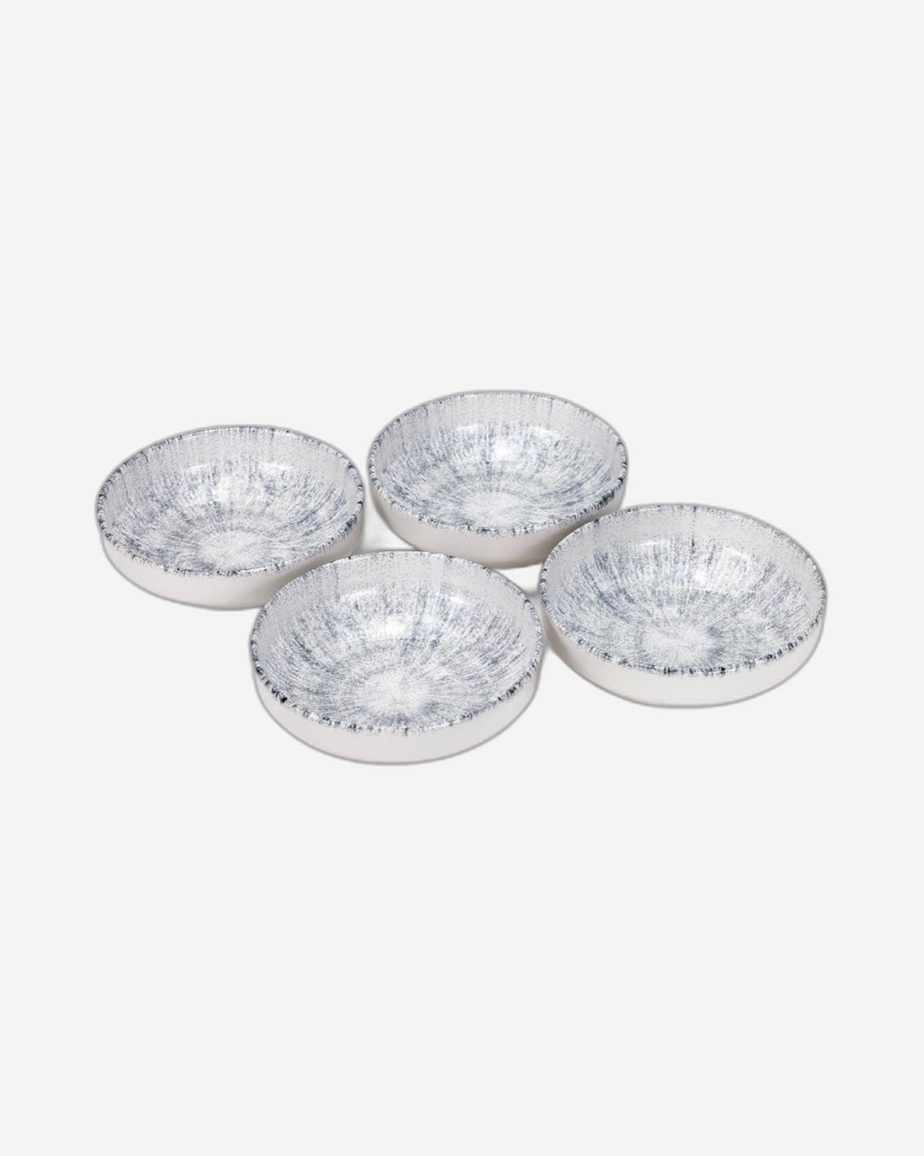 وعاء حساء دائري سيراميكي من إيديسا أستين - ١٥ سم، وعاء متعدد الألوان بتصميم مميز (مجموعة من ٤ قطع)