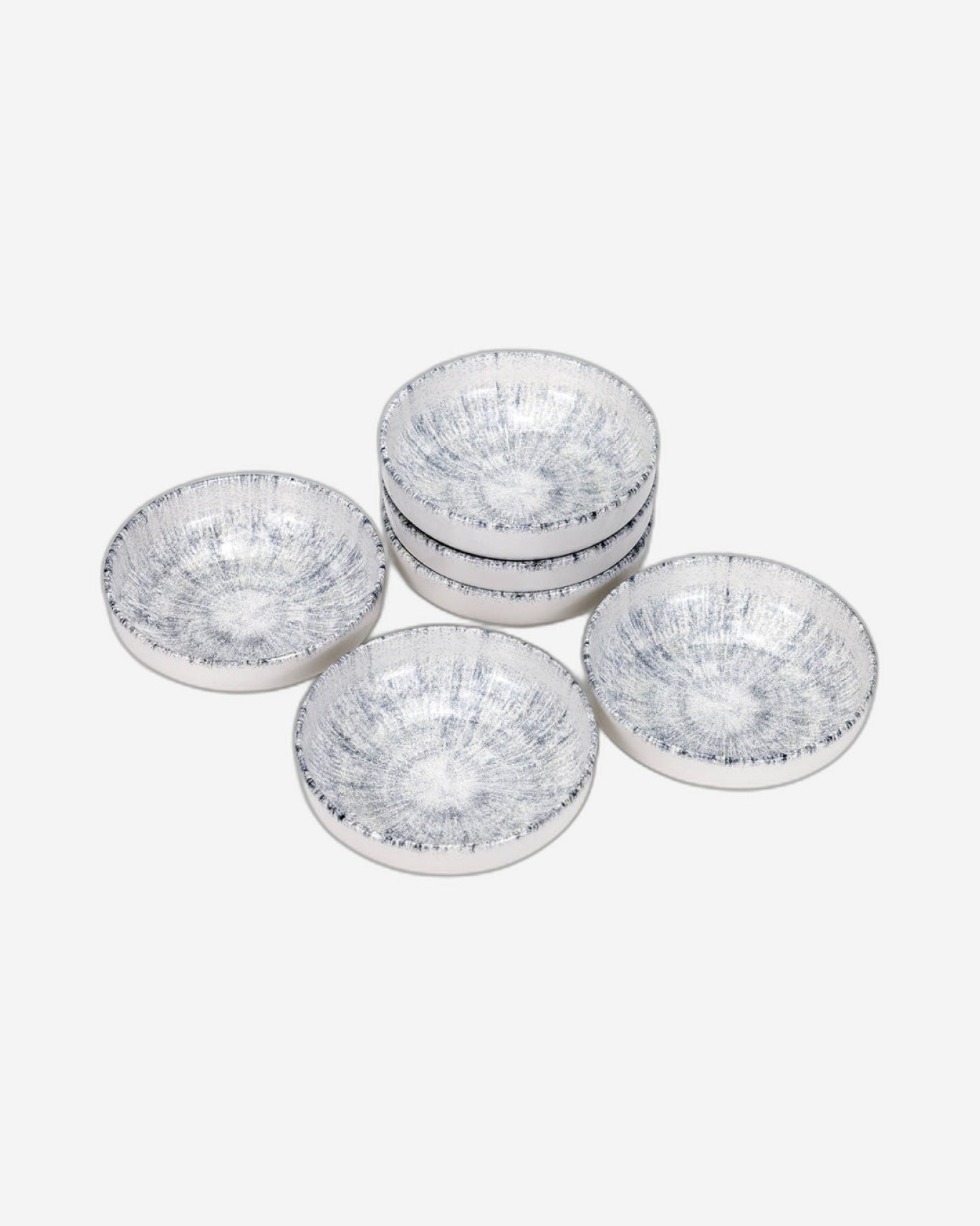 وعاء حساء دائري سيراميكي من إيديسا أستين - ١٥ سم، وعاء متعدد الألوان بتصميم مميز (مجموعة من ٦ قطع)