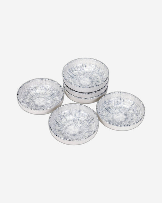 وعاء حساء دائري سيراميكي من إيديسا أستين - ١٥ سم، وعاء متعدد الألوان بتصميم مميز (مجموعة من ٦ قطع)