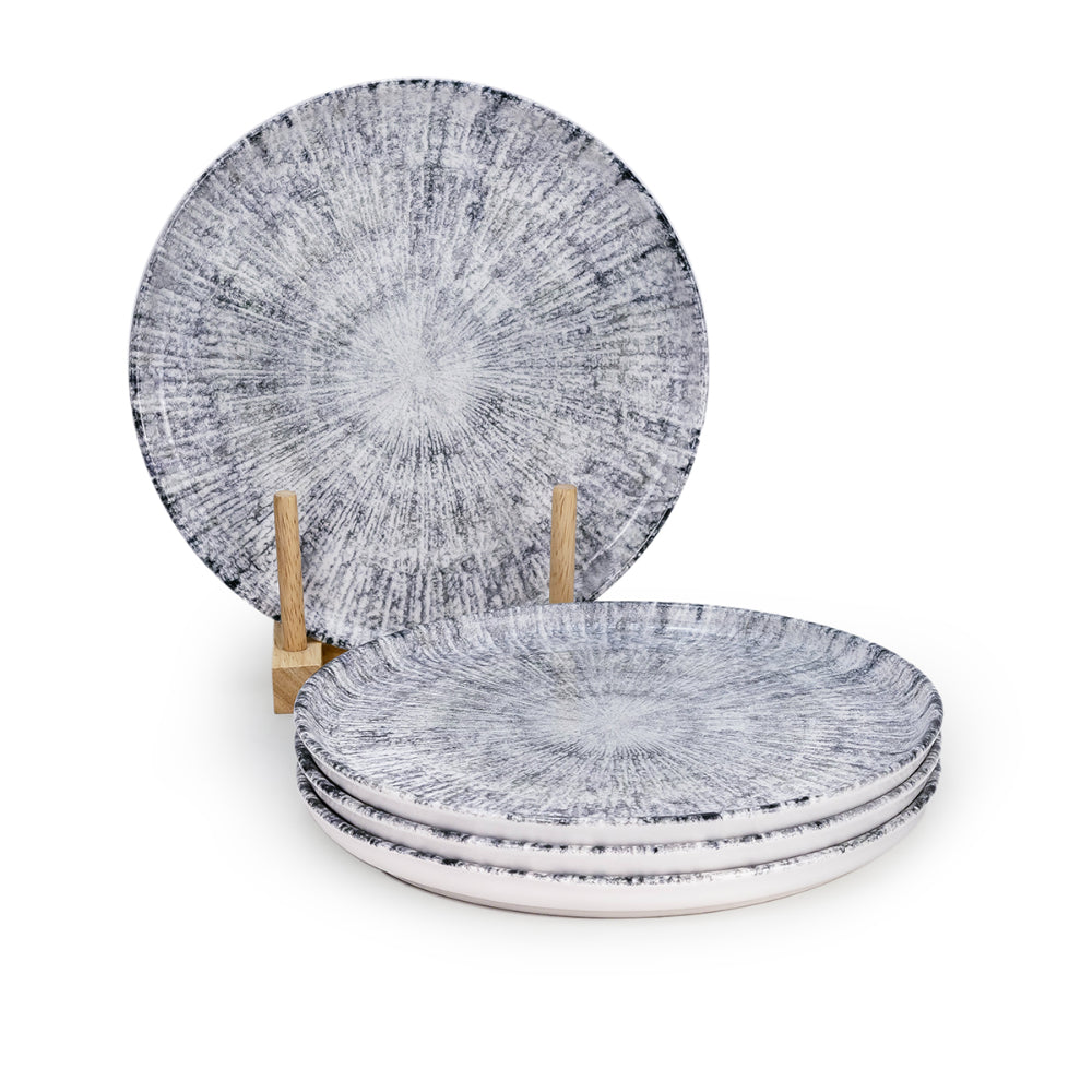 Edessa Astin 20cm Premium Ceramic Dessert Plate - Multicolor (Set of 4)
