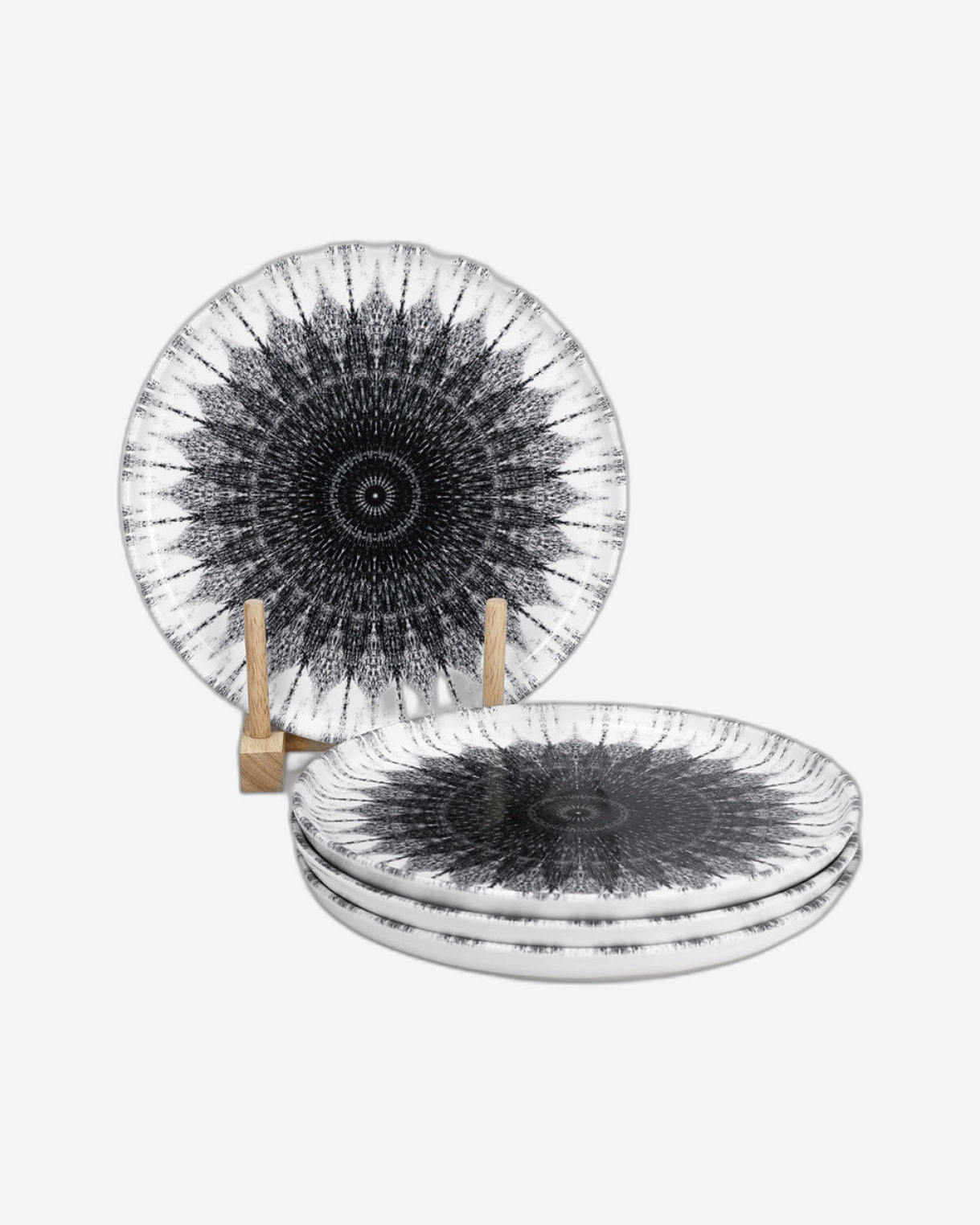 طبق حلوى سيراميك إيديسا كوزمو، مقاس 20 سم، متعدد الألوان (مجموعة من 4 قطع)