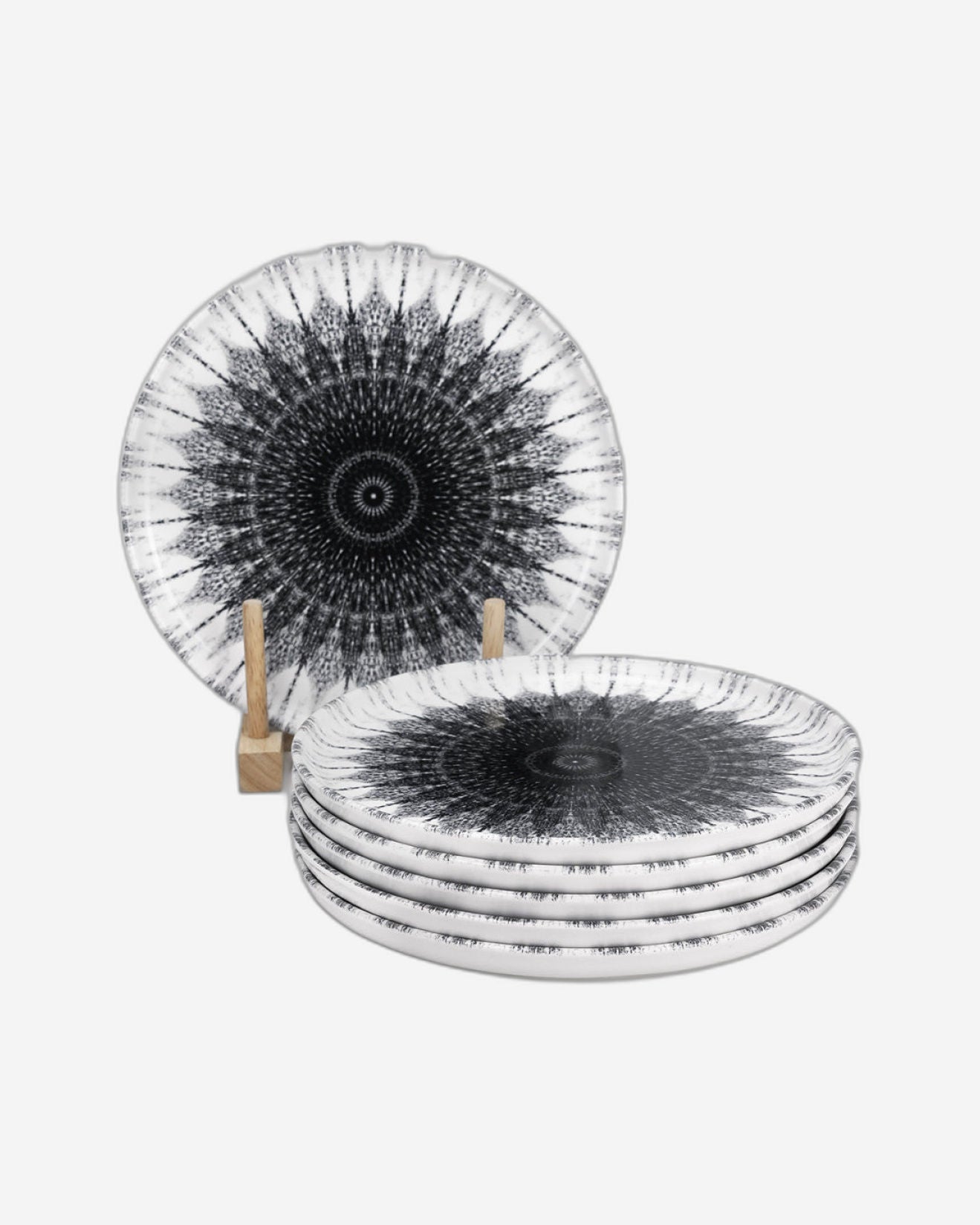 طبق حلوى سيراميك إيديسا كوزمو، مقاس 20 سم، متعدد الألوان (مجموعة من 6 قطع)