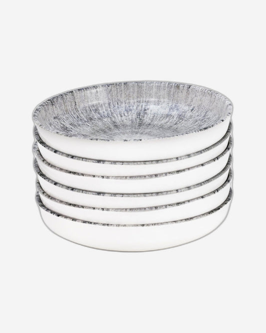 طبق حساء سيراميك من إيديسا أستين، مقاس 21 سم، متعدد الألوان (مجموعة من 6 قطع)