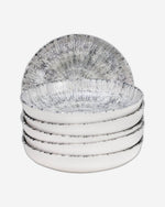 طبق حساء سيراميك من إيديسا أستين، مقاس 21 سم، متعدد الألوان (مجموعة من 6 قطع)