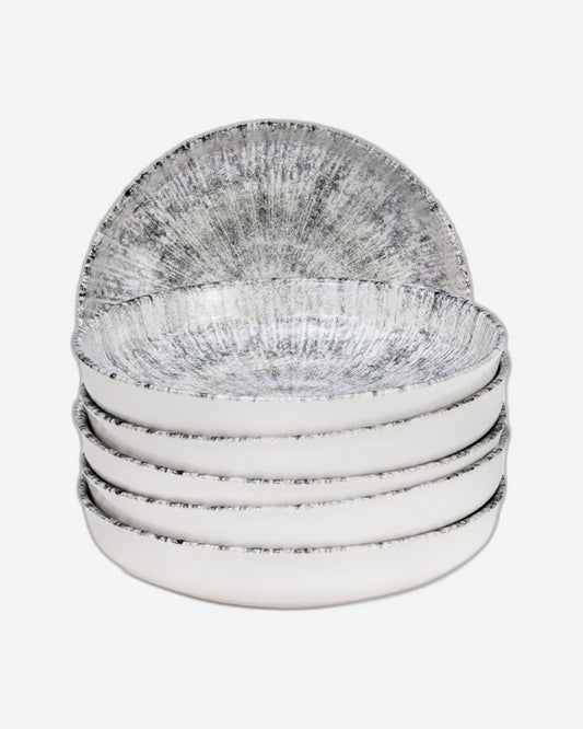 طبق حساء سيراميك من إيديسا أستين، مقاس 21 سم، متعدد الألوان (مجموعة من 6 قطع)