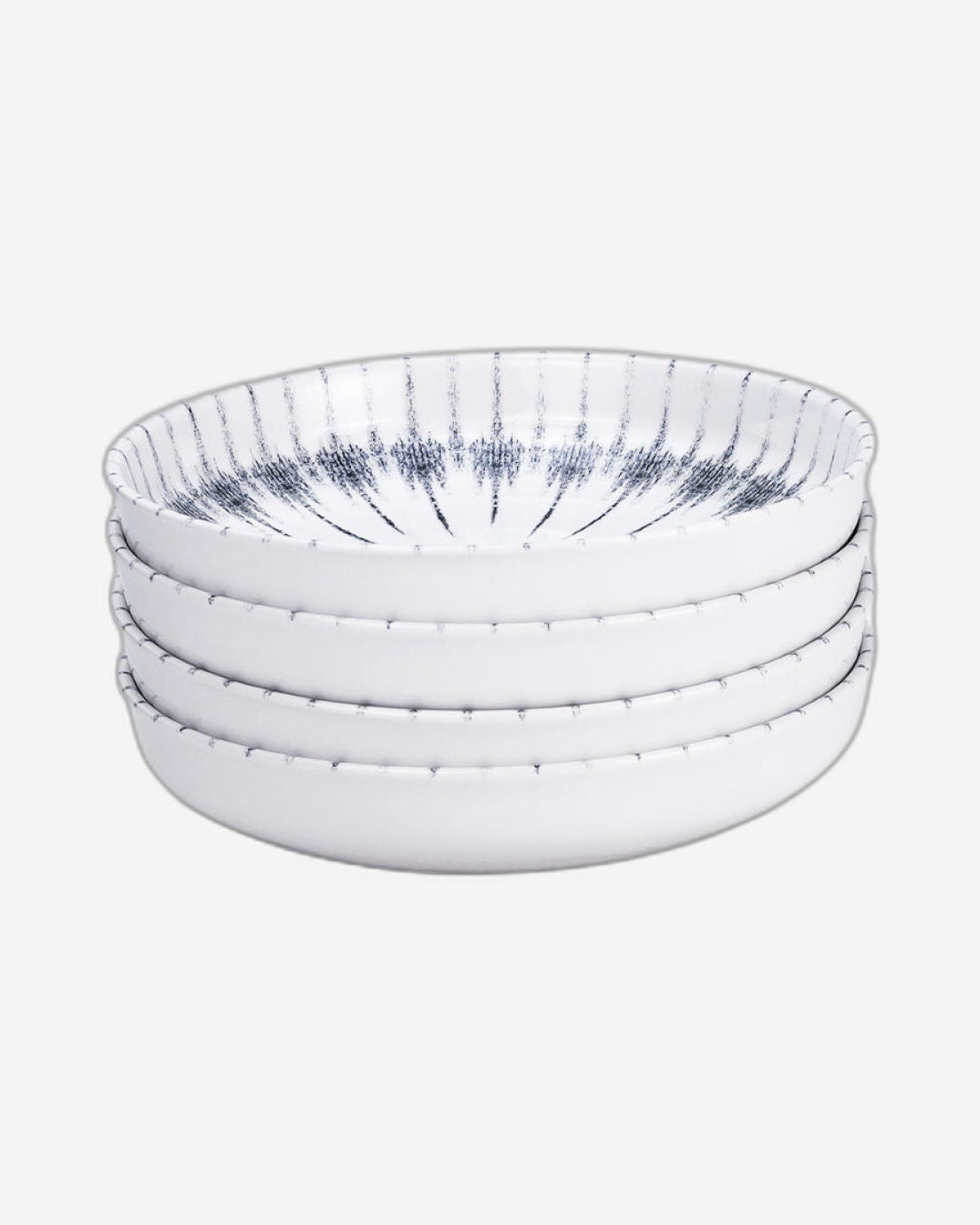 طبق حساء سيراميك من إيديسا كوزمو، مقاس 21 سم، أبيض (مجموعة من 4 قطع)