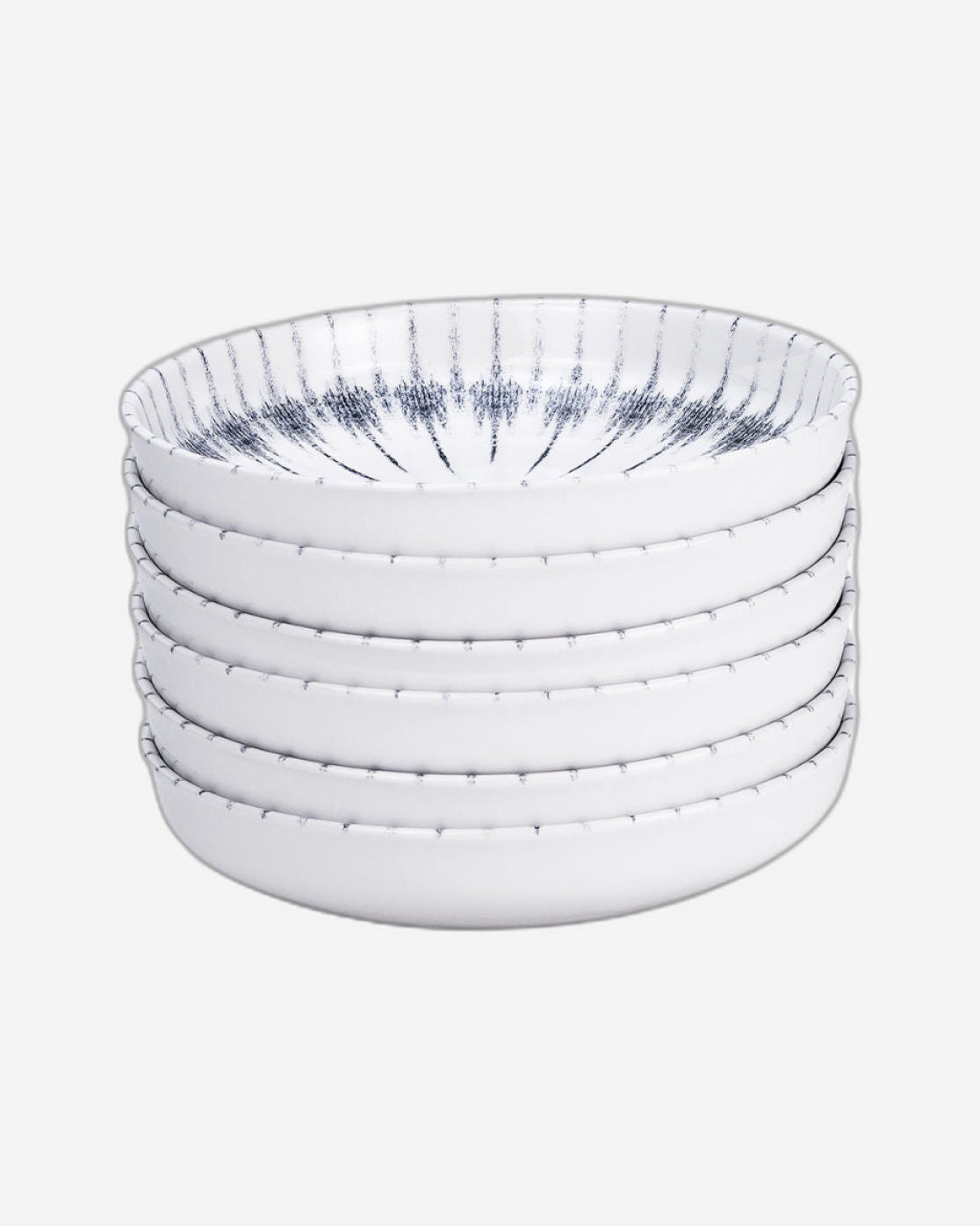 طبق حساء سيراميك من إيديسا كوزمو، مقاس 21 سم، أبيض (مجموعة من 6 قطع)