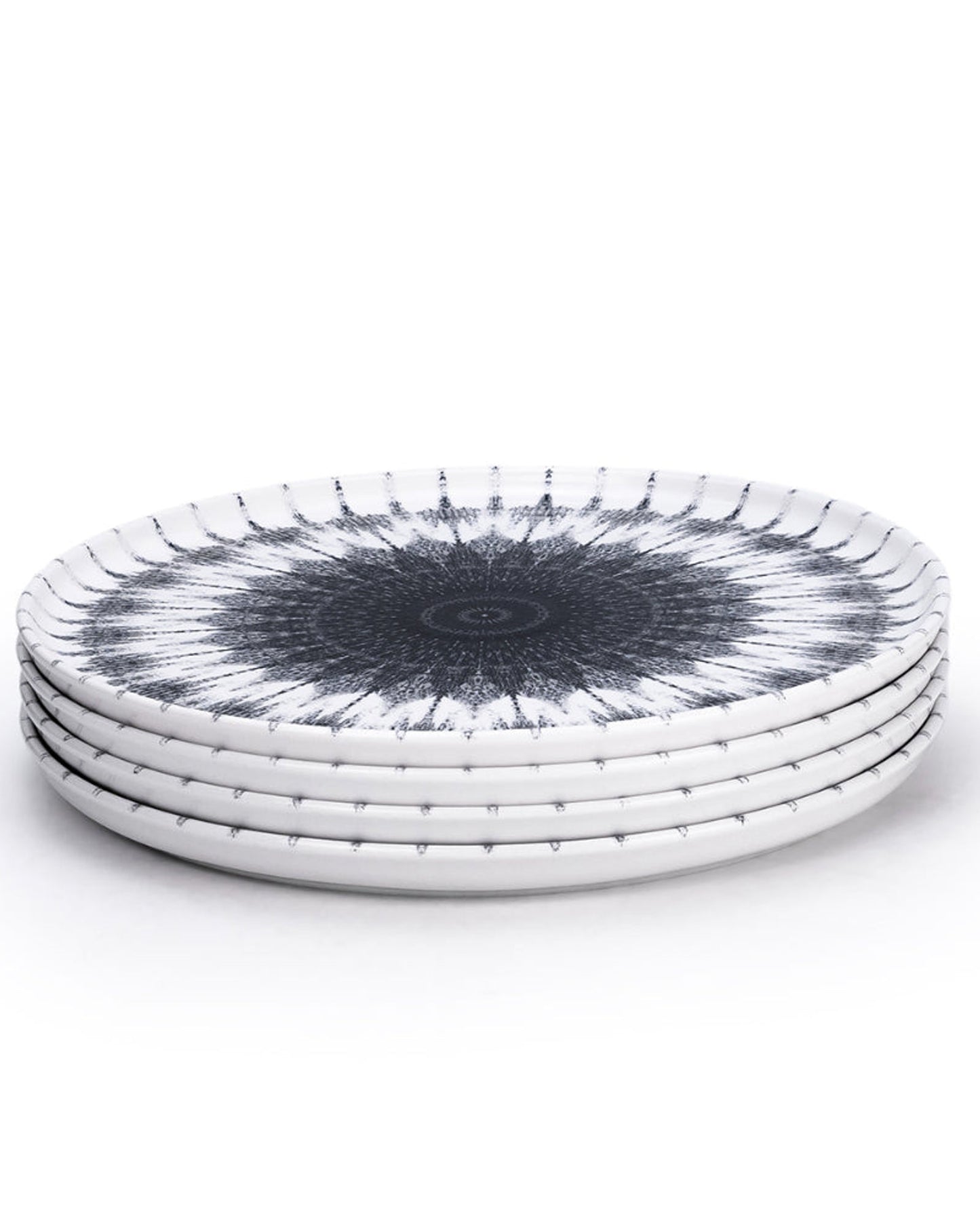 طبق عشاء سيراميك كوزمو من إيديسا، مقاس 26.5 سم، متعدد الألوان (مجموعة من 4 قطع)