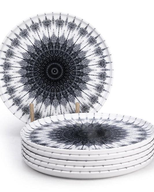 طبق عشاء سيراميك كوزمو من إيديسا، مقاس 26.5 سم، متعدد الألوان (مجموعة من 6 قطع)