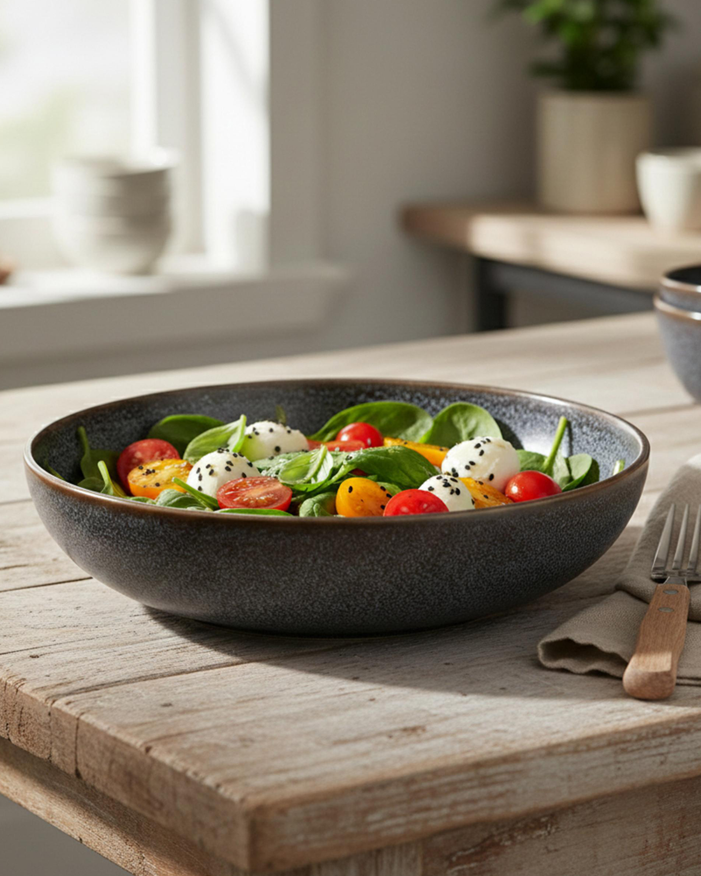 Cuisine Art Serving Bowl 23 cm Grey