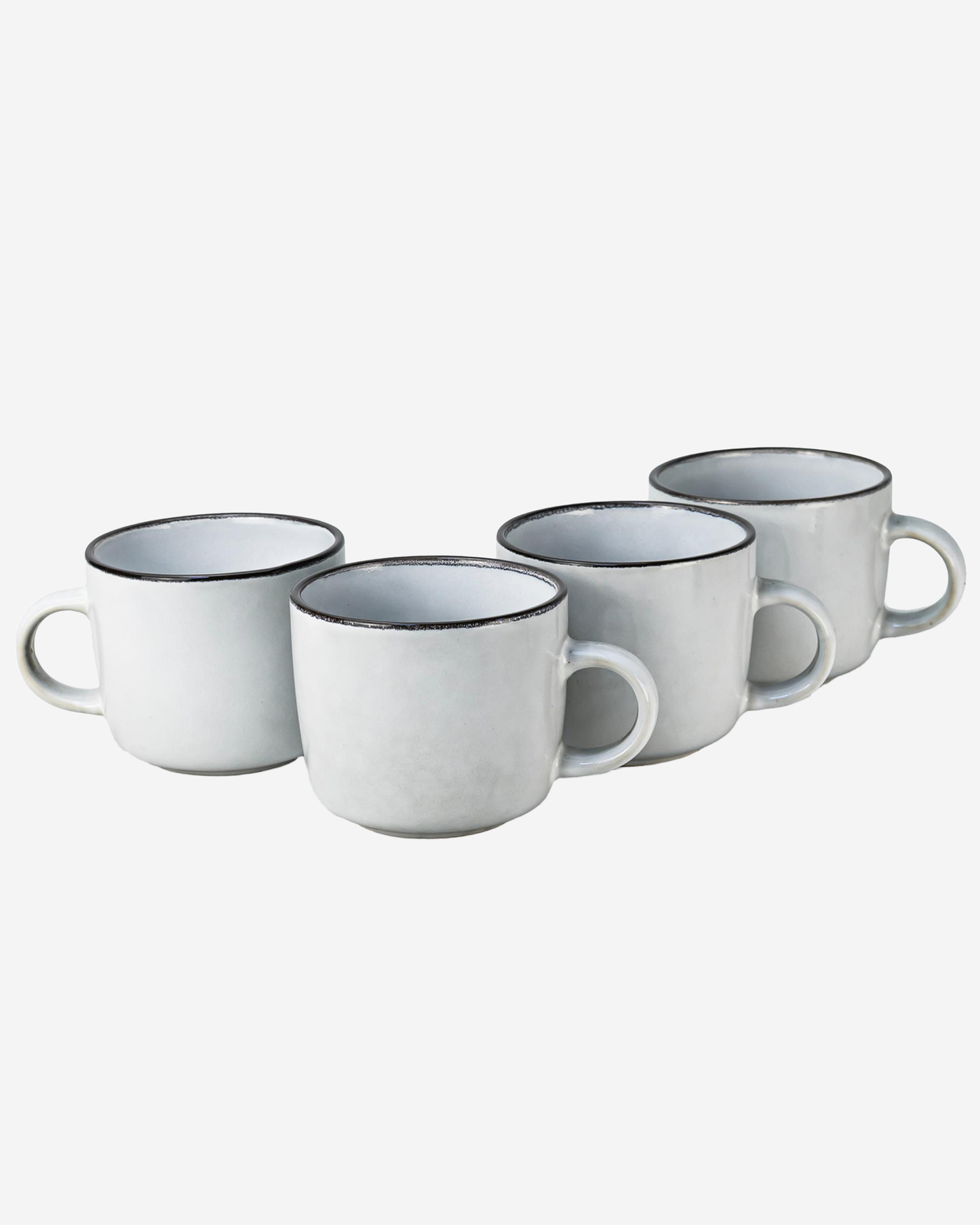 Cuisine Art AVA Mug Set 4 pcs 385 ml Light Grey