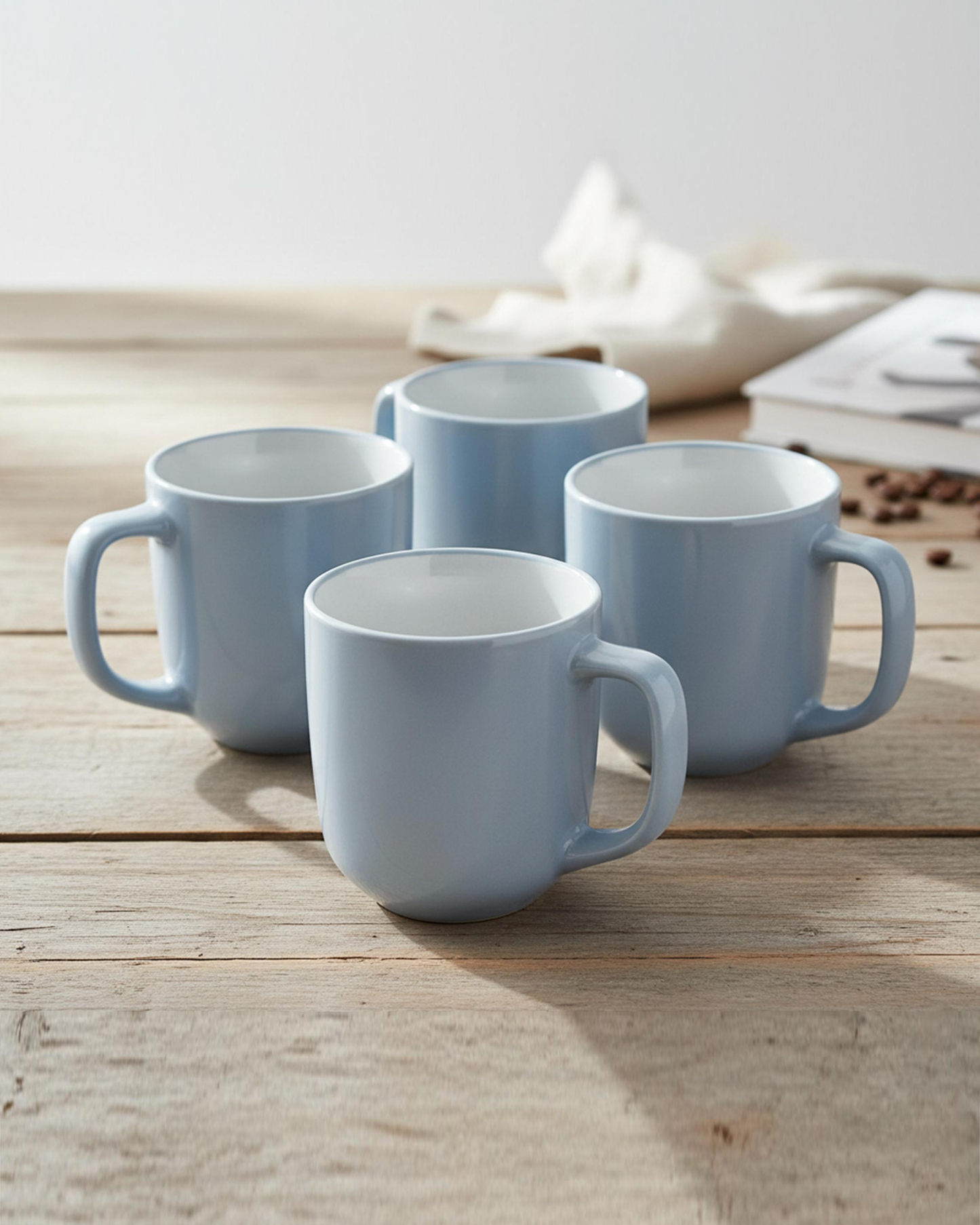 Cuisine Art IVY Mug Set 4 pcs 420 ml Blue