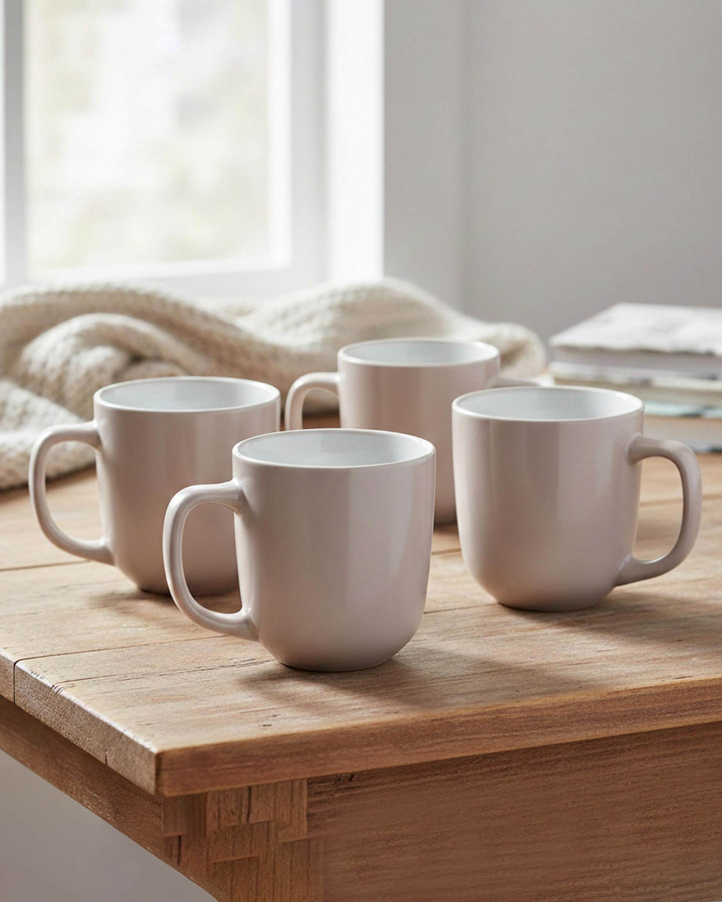 Cuisine Art IVY Mug Set 4 pcs 420 ml Pink