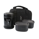 STAINLESS STEEL VACUUM FOOD JAR, 0.35L, BLACK