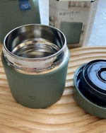 وعاء طعام من الفولاذ المقاوم للصدأ من زوجيروشي، سعة 0.3 لتر، أخضر غير لامع. 