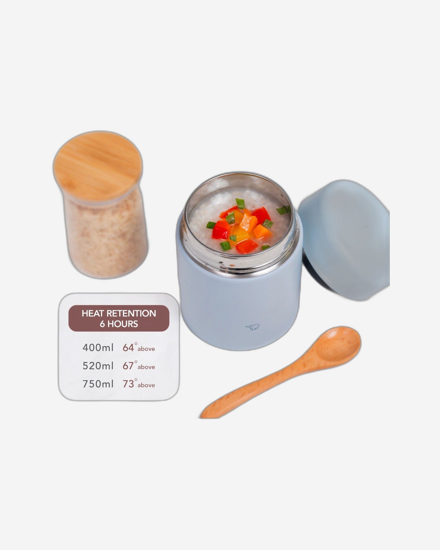 زوجيروشي 0.4 لتر- برطمان طعام باللون البيج