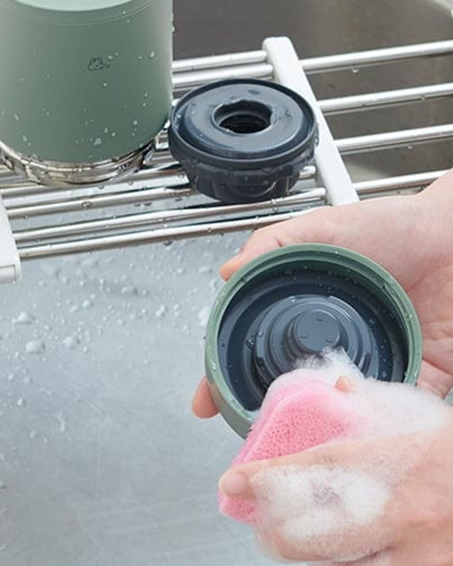 زوجيروشي 0.4 لتر- برطمان طعام باللون الأخضر غير اللامع