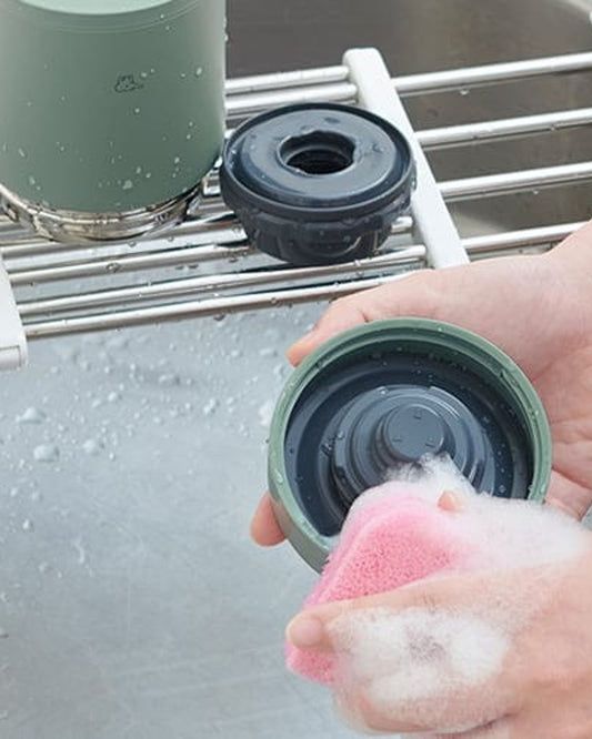 وعاء طعام من الفولاذ المقاوم للصدأ من زوجيروشي، سعة 0.4 لتر، لون أخضر غير لامع.