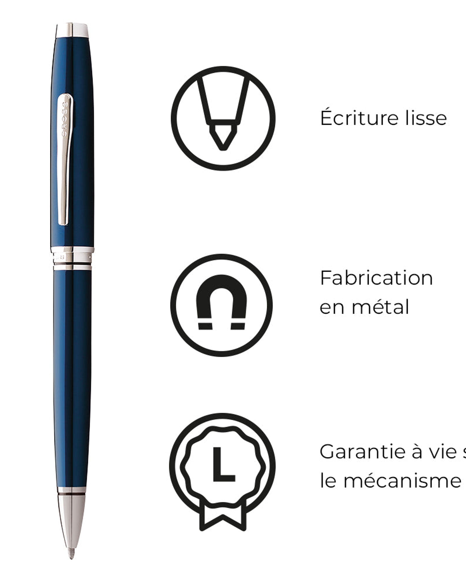 قلم حبر جاف كروس كوفنتري أزرق AT0662-9