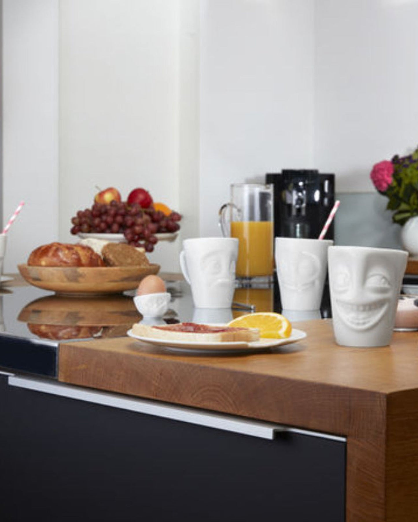 58 منتجًا كوب بمقبض - أبيض مازح