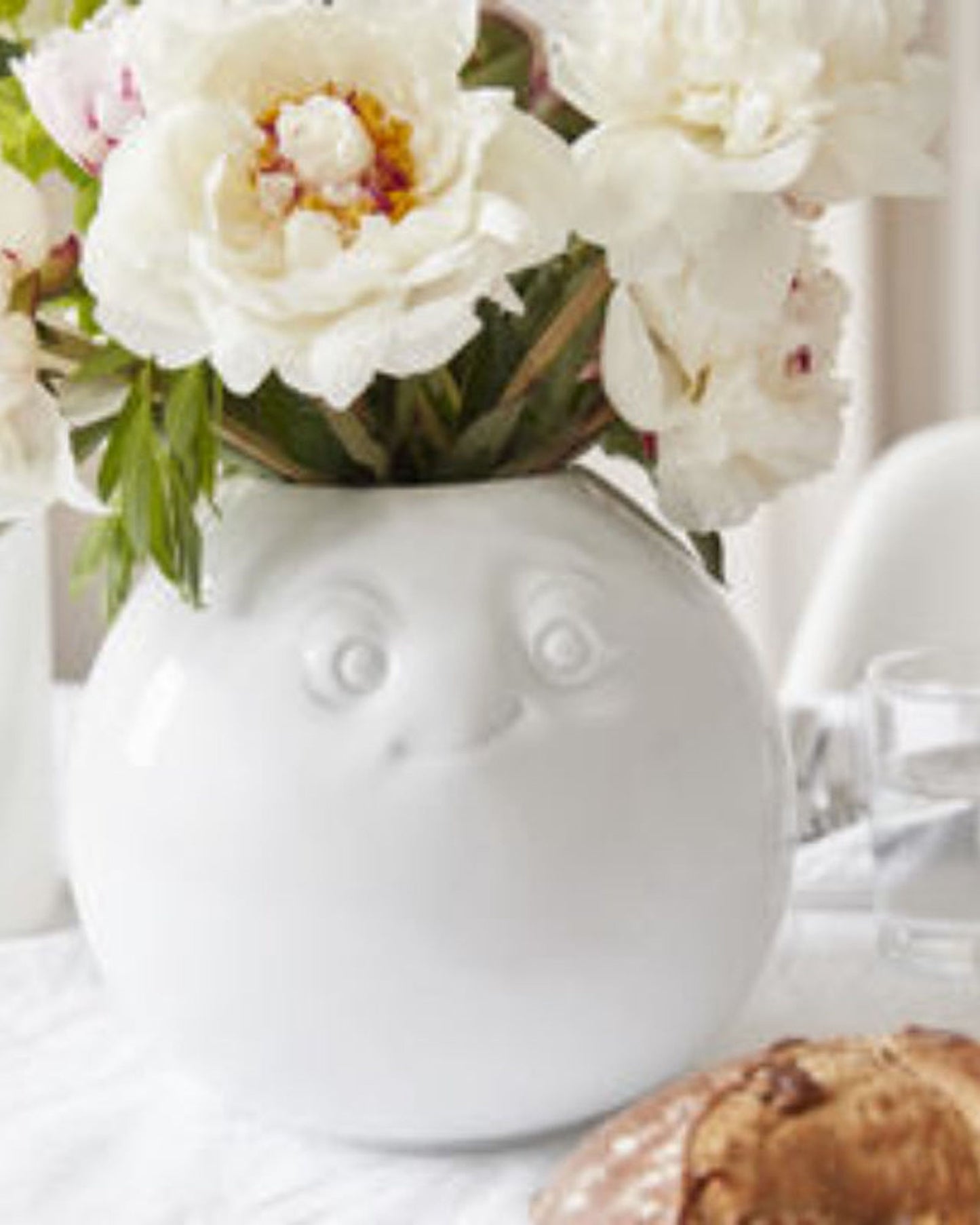 58 منتجًا مزهرية - مبهجة (دائرية) بيضاء