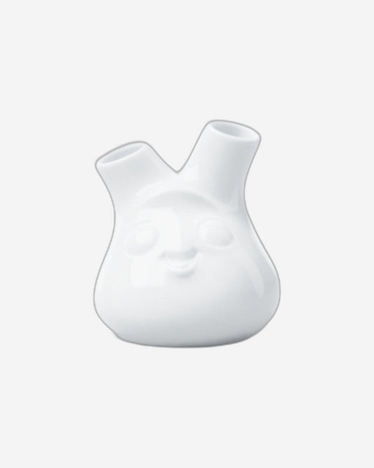 58 منتجًا مزهرية صغيرة - بيضاء (دائرية) - زهرتان