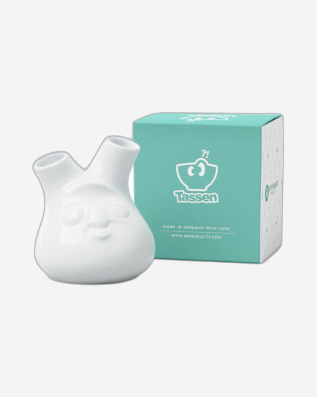 58 منتجًا مزهرية صغيرة - بيضاء (دائرية) - زهرتان